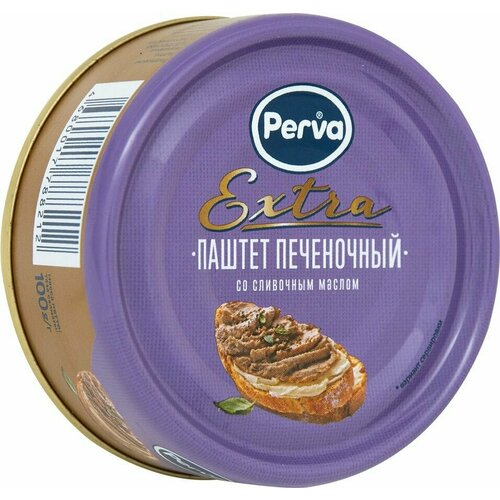 Паштет Perva Extra печеночный со сливочным маслом 100г