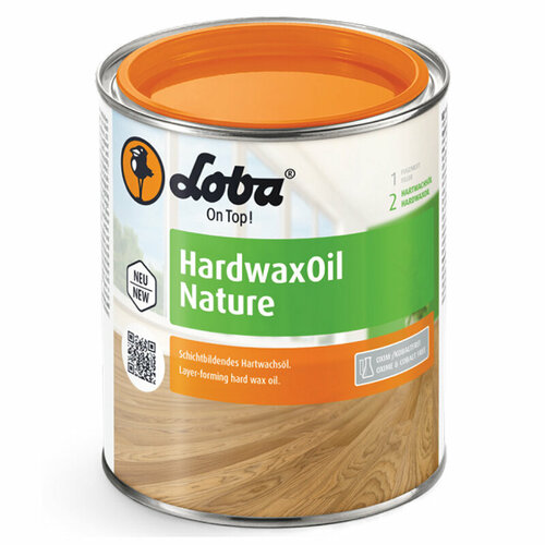 Масло-воск Loba Hardwax Oil Nature (Лоба Хардвакс Ойл Натура) 0.75л. натуральный