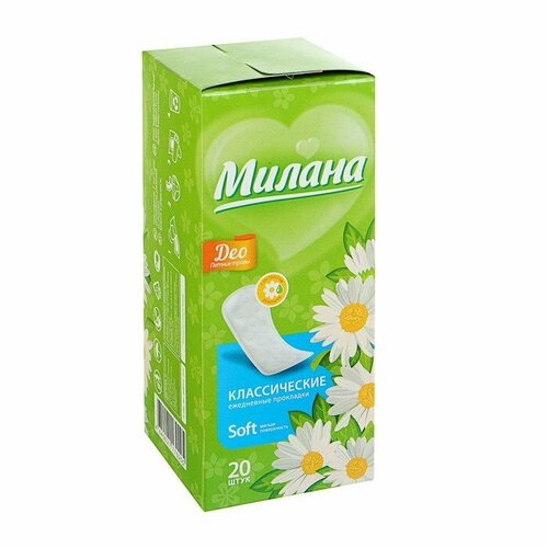 Прокладки ежедневные «Милана» Classic Deo Soft Травы, 20 шт/ (комплект из 18 шт)