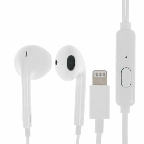 Наушники Exployd EX-HP-1463 вкладыши микрофон проводные 108 дБ 12 м lightning белые комплект из 4 шт 2244₽