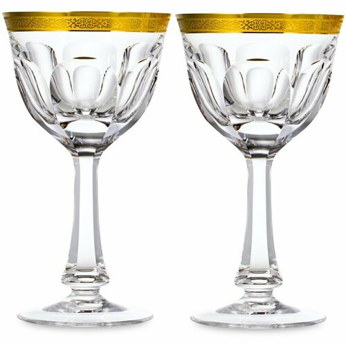 2 бокала для белого вина Moser Lady Hamilton White Wine Gold 210 мл (арт. 15001/GD2)