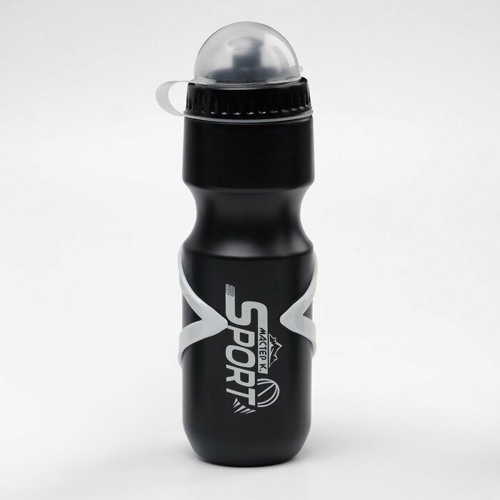 Бутылка для воды велосипедная, 750 мл, "Мастер К.", с креплением, чёрная (комплект из 7 шт)