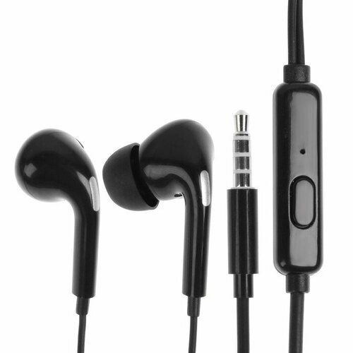 Наушники Exployd EX-HP-1465 вакуумные микрофон проводные 108 дБ 12 м 35 мм черные комплект из 6 шт 233700₽