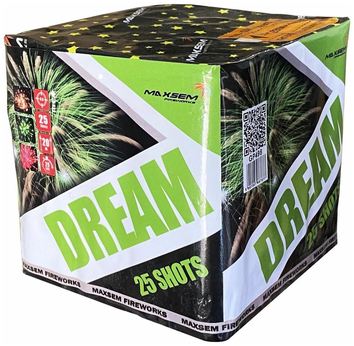 Батареи салютов GP498, DREAM, 0,8"/25 залпов