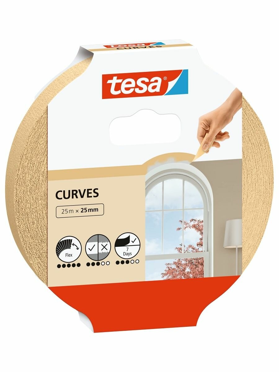 фото Малярная лента для изогнутых линий TESA