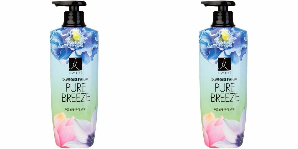 Elastine Парфюмированный шампунь для всех типов волос Perfume Pure breeze, 600 мл, 2 шт