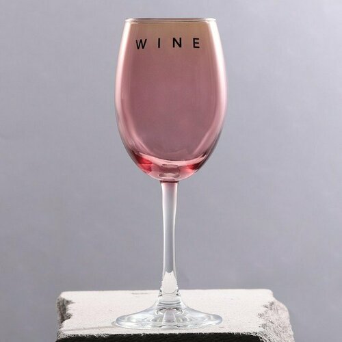 Бокал для вина «Wine», 360 мл, розовый (комплект из 4 шт)