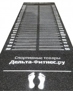 42089-67456 Дорожка для прыжков в длину с места 410x122x0,8 см. с мировым рекордом, Дельта-Фитнес
