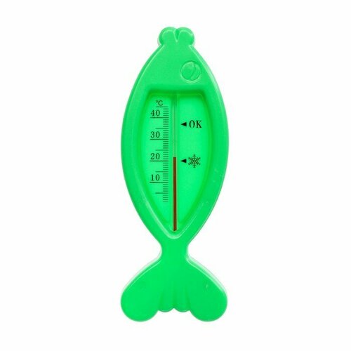 Термометр Рыбка, Luazon, детский, для воды, пластик, 15.5 см, микс (комплект из 20 шт) термометр золотая рыбка детский для воды пластик 15 5 см микс