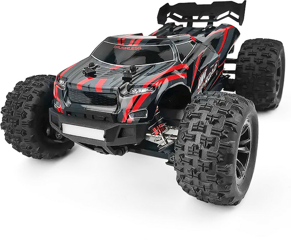 Радиоуправляемый внедорожник MJX Hyper Go 4WD Brushless Truggy 1:16 - MJX-16210-RED — фото 1