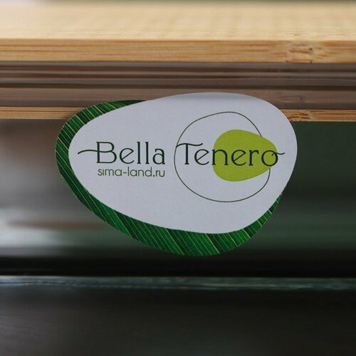 Контейнер из жаропрочного стекла с бамбуковой крышкой BellaTenero «Эко», 640 мл (комплект из 2 шт)