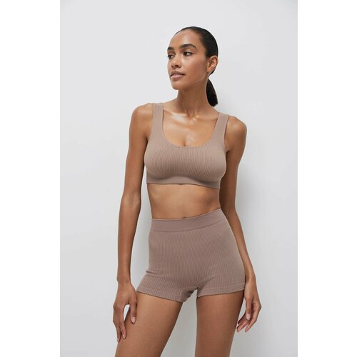 фото Шорты belle you, размер xs/s, бежевый