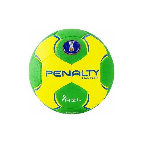 45956-71903 Мяч гандбольный PENALTY HANDEBOL SUECIA H2L ULTRA GRIP FEMININO, 5115615300-U, размер 2, PU, ручная сшивка, желтый-зелёный