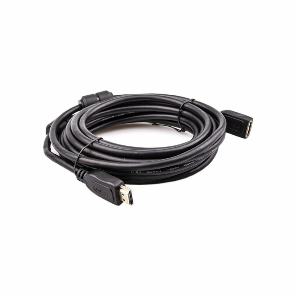 Кабель HDMI 5м TELECOM TCG200MF-5M круглый черный - фото №9