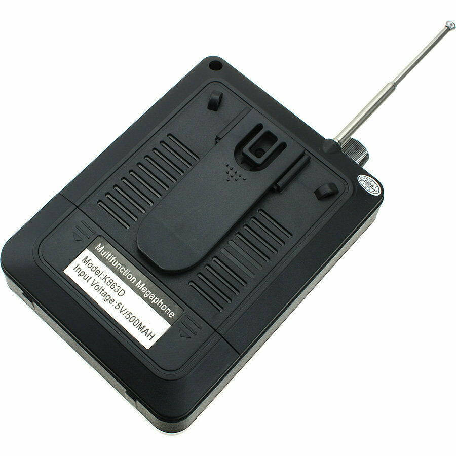 Мегафон K863D головной USB/microSD, радио, bluetooch, красный