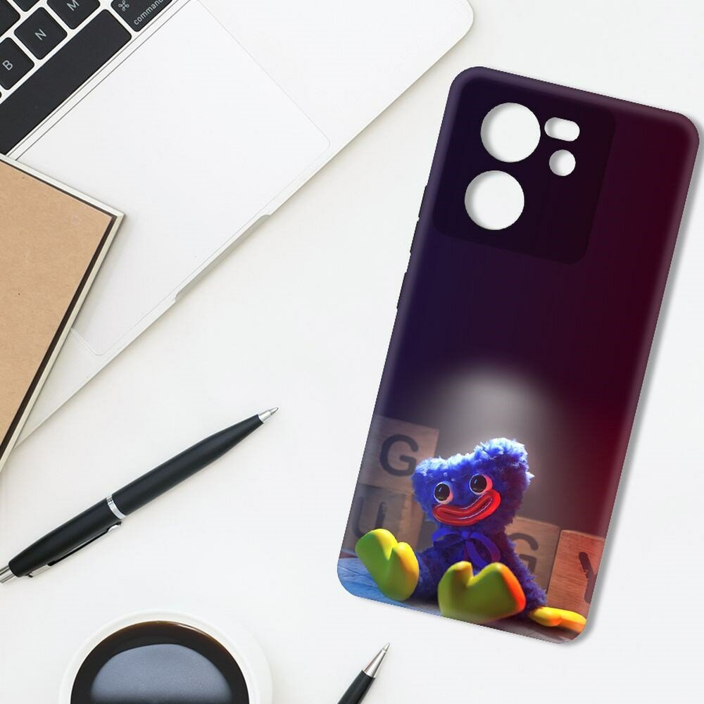 Чехол-накладка Krutoff Soft Case Хаги Ваги игрушка для Xiaomi 13T Pro черный — фото 1