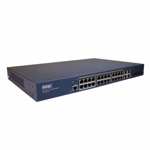 Коммутатор IMPAKT 24+4 Combo Gigabit Managed PoE Switch