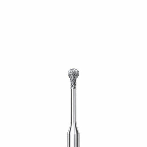 Бор алмазный 953 AB, для микропрепарирования, груша с воротничком, под турбинный наконечник, D 1.4 мм, L 2.5 мм, синий