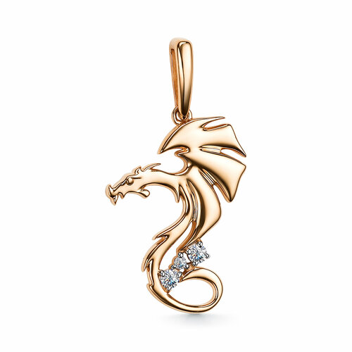 фото Подвеска diamant online, золото, 585 проба, бриллиант