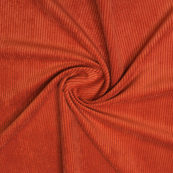 Ткань вельвет оранжево-коричневый 100х140 см