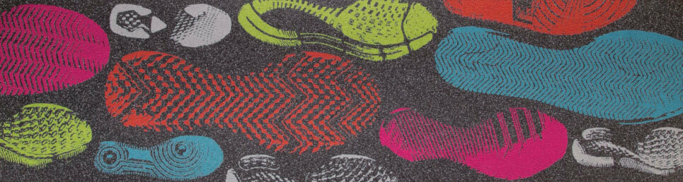 Шкурка для скетборда ULTRA NBD Multicolor Shoe Design 9"x 33" (22,8см x 84см) 1 шт/уп
