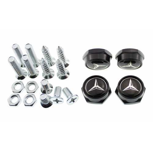 Болты для номерных знаков Mercedes / Мерседес Black