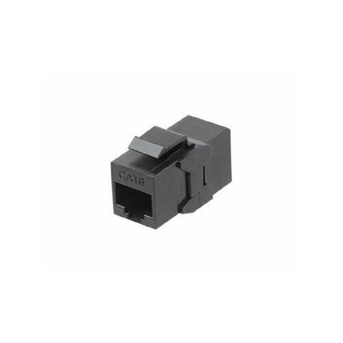 Адаптер проходной (coupler) Keystone Jack RJ45 (8P8C) кат.6 4 пары CA2-KJ-C6-BK черн. Hyperline 444915 проходной адаптер hyperline ca2 kj c6 bk