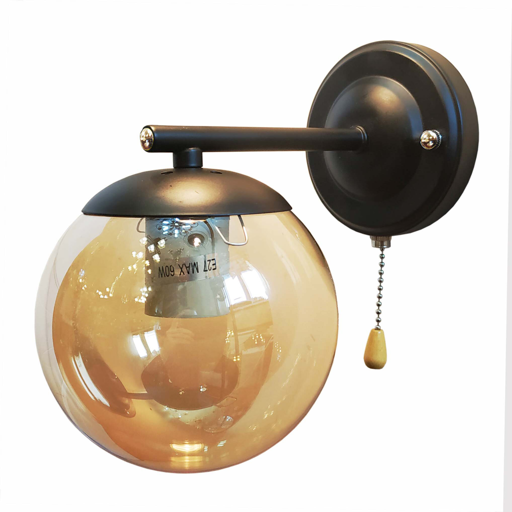 фото Бра, настенный светильник JUPITER LIGHTING MО 83-5076/1 BK, E27, 1х60 Вт