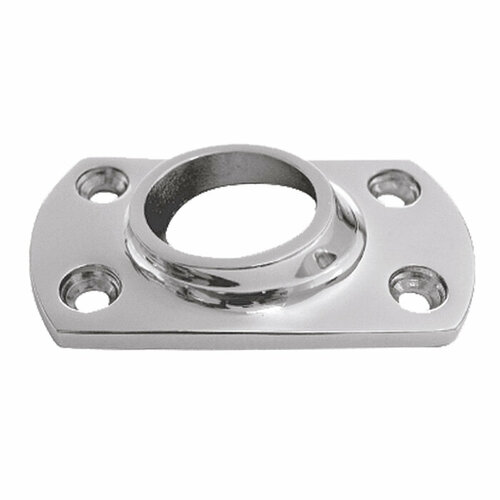 Основание леера 22мм 76х44 мм низкое наклон 60 град 490₽