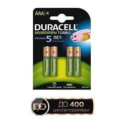 Аккумуляторы Duracell Turbo AAA 900, 4 шт. - фото №14