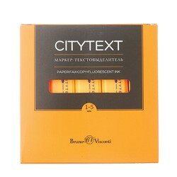 Текстовыделитель оранж. "CityText",22-0039 Bruno Visconti - фото №7