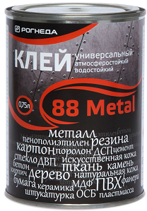 Клей Рогнеда 88 Metal 0 75л Универсальный  Водостойкий для Приклеивания к Металлу 