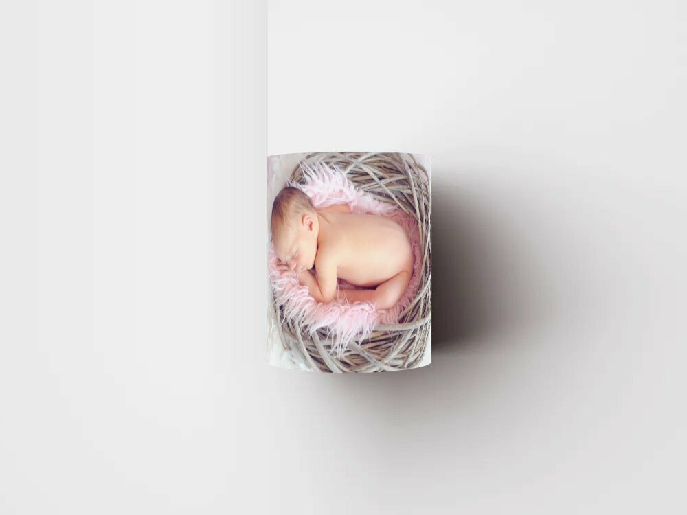 Кружка с рисунком, принтом "Детка, девочка, новорожденный" 320 мл.