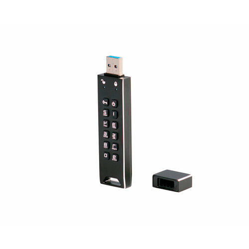 Накопитель с шифрованием DATA LOCK про 32 GB (E1966EU) USB 3.0 - защищенный USB-flash с AES шифрованием и пин-кодами флешка криптекс ® compass lock 32 гб
