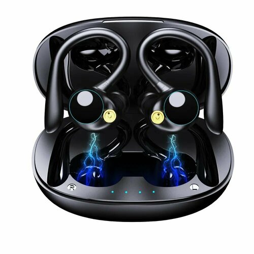 Наушники Bluetooth HD-Звонки 60ч полуоткрытые вкладыши крепление на ухе черный 477500₽