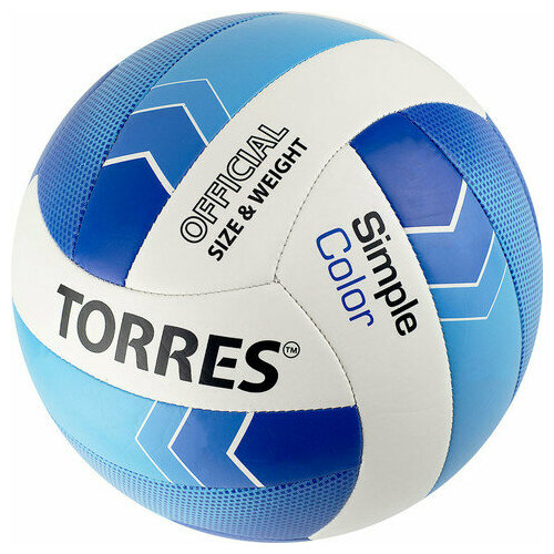 фото Мяч волейбольный torres simple color арт. v32115, р.5