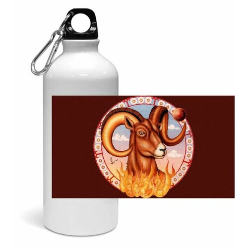 фото Спортивная бутылка со знаком зодиака овен №4 migom