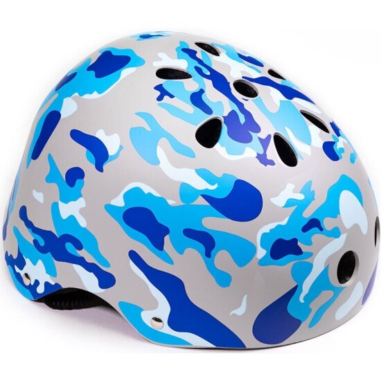 Trix Шлем вело подростковый котелок 11 отверстий S 52-54см Hard Shell голубой