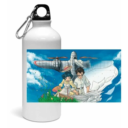 фото Спортивная бутылка ветер крепчает, the wind rises №10 animashop