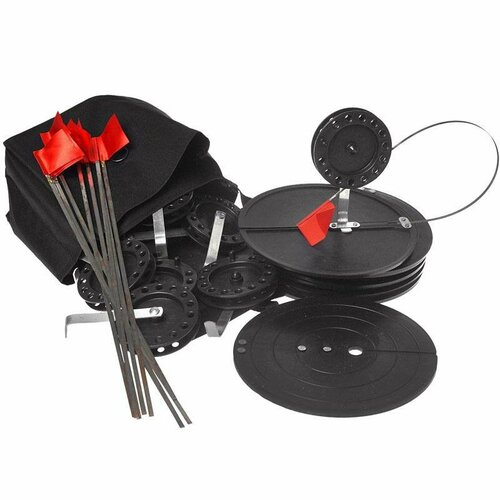 фото Рф, набор жерлиц в сумке, оснащенные, 180мм, 90мм, 0.5мм, 12г, 5шт.