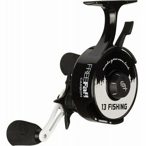 фото 13 fishing катушка 13 fishing freefall carbon - inline ice fishing reel-northwoods edition - 2.5:1 rh retrieve