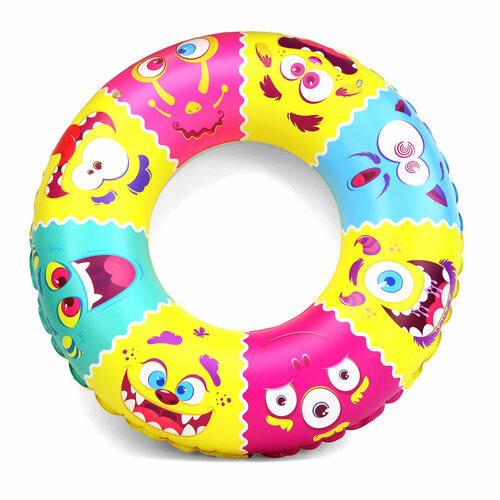 Круг для плавания Монстрики (надувной) (60 см) комплект для плавания круг нарукавники nd play монстрики