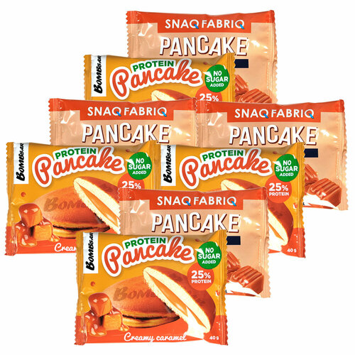 фото + snaq fabriq pancake mix 8шт (карамель) bombbar