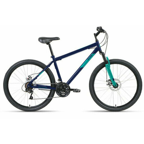 Велосипед Altair MTB HT 26 2.0 D 21 ск Темно-синий/Бирюзовый 2022 г велосипед altair kids 16 16 1 ск 2020 2021 ярко зеленый синий 1bkt1k1c1003