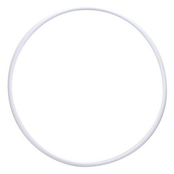 Обруч гимнастический энсо MR-OPl650, пластиковый, диаметр 650мм, белый