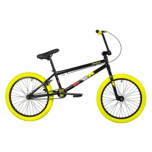 фото Велосипед novatrack bmx wolf 20" (2023) (велосипед novatrack 20" bmx wolf сталь 21', черный, u-brake)