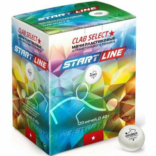 Мячи для настольного тенниса Start Line Club Select 1* New, 279149 мячи start line standart 2 new