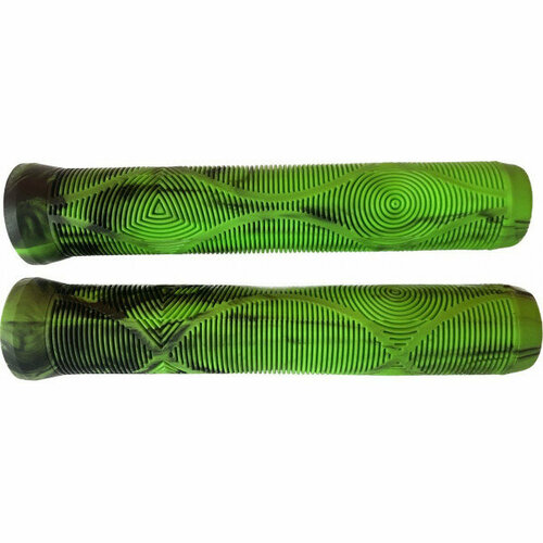 Ручки на руль резиновые 2661-78 для BMX и трюковых самокатов с узором 160 мм зеленый
