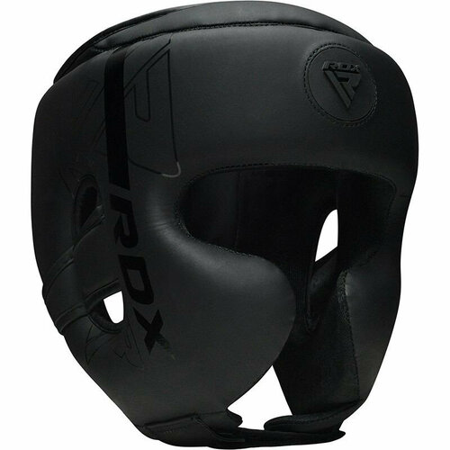 фото Боксерский шлем rdx f6 s черный матовый