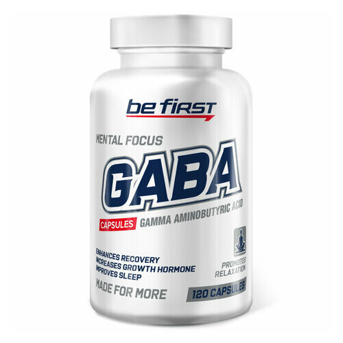 Be First GABA Capsules (120 капс) supptrue аминокислота gaba аминомасляная кислота гамк